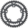 Samox 219AA Chainring Set - 46/34t 110 BCD Aluminum Rings Black