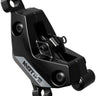 SRAM Motive Silver Disc Brake Caliper Assembly - Front/Rear Post Mount 4-Piston Gloss BLK A1+