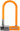 Kryptonite Krypto Series 2 Mini-7 U-Lock - 3.25 x 7" Keyed Orange Includes bracket