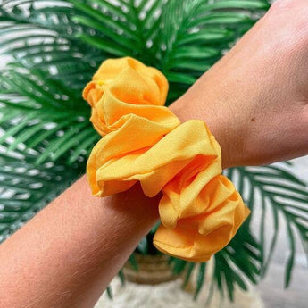 Game Day Solid Scrunchie - Yellow - Gio's Outdoors