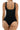 Double Layered Sleeveless Square Neck Bodysuit - Black - Gio's Outdoors