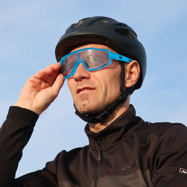 ROCKBROS-Blue Full Frame Photochromic Cycling Sunglasses - Gio's Outdoors -ROCKBROSUSA