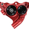 Hope RX4+ Disc Brake Caliper - Rear Flat Mount Direct +20mm Mineral Oil Red