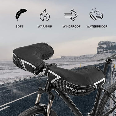 ROCKBROS Bike Handlebar Mittens Winter Extreme Cold Weather - Gio's Outdoors -ROCKBROSUSA