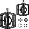 ROCKBROS Multi-Function Clipless Flat Bike Pedals in Black (Pair) - Gio's Outdoors -ROCKBROSUSA