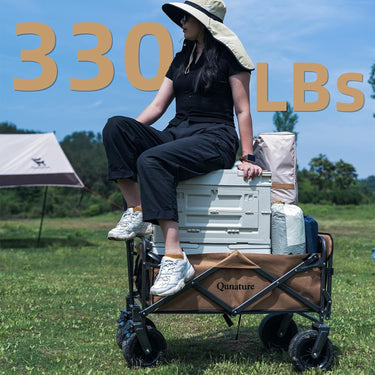 Qunature 330LB Capacity Foldable Wagon - Gio's Outdoors -ROCKBROSUSA