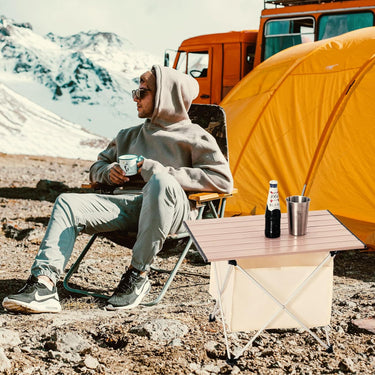 Qunature Ultralight Folding Camping Table with Storage Bag - Gio's Outdoors -ROCKBROSUSA