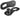 SRAM Eagle T-Type PowerLock Flattop Connector Link - 12-Speed For Eagle T-Type Flattop Chain Only BLK 4 Pack