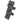 M-Wave F 875/6 Twin Set of 2 Folding Locks Key 87.5cm 6mm Black