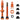 Wolf Tooth Components Tubeless Valve Stem Kit Clik Valve 44mm Orange