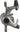 Promax Render R DSK-717 Disc Brake Caliper - Short Pull Road Mechanical Post Mount Gray