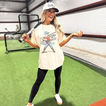 Wanna Be A Baller Ivory Graphic Tee - Gio's Outdoors
