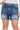Plus Mid Rise Raw Frayed Hem Denim Shorts - Gio's Outdoors