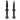 Peaty's Holeshot Fast Flow Tubeless Valves 60mm Black Pair