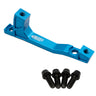 Freedom Coast Post Mount Brake Adapter 200mm+20 Blue