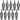Magura ETT Easy Link Straight Line Fitting - 10pcs.