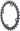 Full Speed Ahead Omega/Vero Pro Steel Road Double Chainring - 34t 90 BCD Steel N-11 BLK