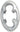 Shimano 105 FC-R7000 50t 4x110 bcd Asymmetric Chainring Silver