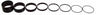 Endless Bike Fibonacci 1sp Spacer Kit 8pc - Black