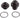 SunRingle SRC/SRX End Cap Kit Front - 9x100mm Q/R - Blk