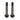 Better Bolts Titanium Flat Mount Bolt Kit 37mm Black 2/Count