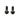 Better Bolts Titanium Flat Mount Bolt Kit 17mm Black 2/Count