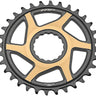 TRP CR-M9050 Boost Direct Mount Chainring - 30t 12-Speed CINCH Mount 3mm Offset 7075-T6 Aluminum Sandblasted BLK/Gold