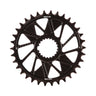 Wheels Manufacturing Shimano DM T-Type Inboard Chainring Teeth: 34 Speed: 12 BCD: Direct Mount Shimano Single 7075 Aluminum Black