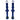 Hold Fast Cycling Tubeless Valve Stem 42mm (Pair) - Blue