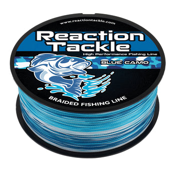 Reaction Tackle Braided Fishing Line - Blue Camo - Gio's Outdoors