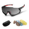 ROCKBROS Polarised Sports Sunglasses with 4 Interchangeable Lens - Gio's Outdoors -ROCKBROSUSA
