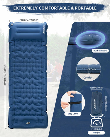 Qunature Camping Mattress Sleeping Pad for Outdoor Camping Ultra-light - Gio's Outdoors -ROCKBROSUSA
