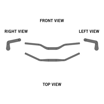 Ergotec - Riser Bar 50 Comfort - 31.8 mm - Black Sandblasted - Handlebar