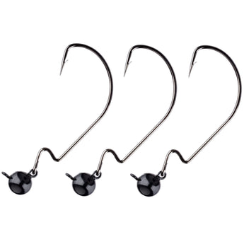 Reaction Tackle Tungsten Football/Swing Jig Heads- 3-Pack - Gio's Outdoors