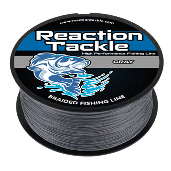Reaction Tackle Braided Fishing Line - Gray - Gio's Outdoors
