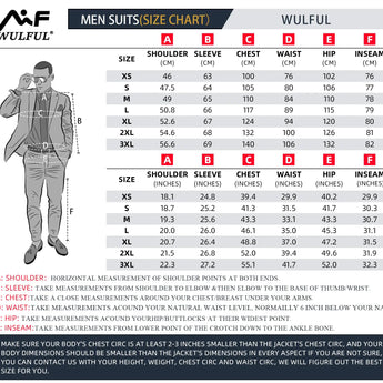 WULFUL Men's 3 Piece Slim Fit Suit Set Two Button Blazer Jacket Vest Pants Tuxedo Set for Party, Wedding and Business Medium Black-0371