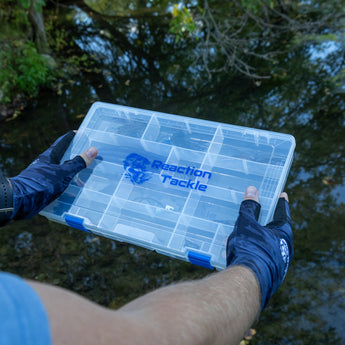 Reaction Tackle Basic Tackle Tray- Affordable, Lightweight Design with 2 Secure Clips - Gio's Outdoors