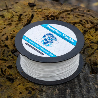 Reaction Tackle Braided Fishing Line - White - Gio's Outdoors