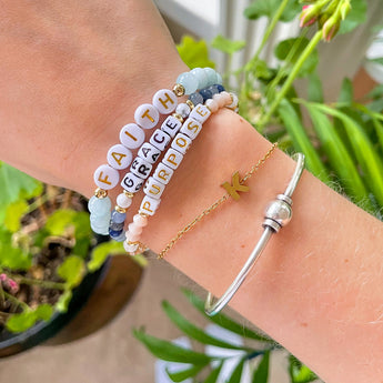Purpose Letter Bracelet
