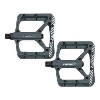 ONOFF - SHIELD V2 MTB PEDALS (Anthracite / Fuchsia / Blue)