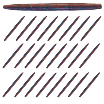 Reaction Tackle Soft Plastic Wacky Worms 5.5in - 24 Pack - Gio's Outdoors