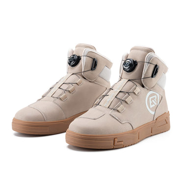 ROCKBROS Motorcycle Shoes, Anti-Slip, Breathable Leather Riding Boots for Men - Gio's Outdoors -ROCKBROSUSA