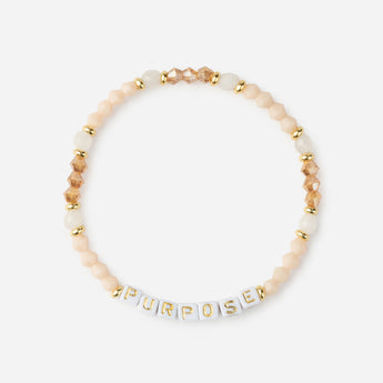 Purpose Letter Bracelet