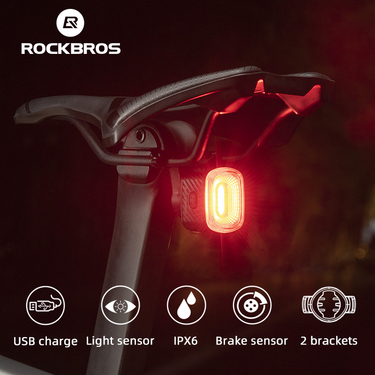 ROCKBROS Smart Bike Brake & Tail Light Q4 - Gio's Outdoors -ROCKBROSUSA