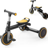 3-in-1 Kids Tricycle with Adjustable Seat and Removable Pedals - Gio's Outdoors -ROCKBROSUSA