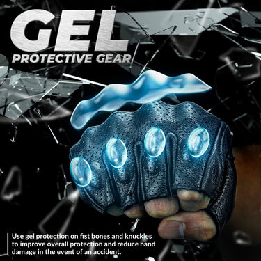 ROCKBROS Half-Finger Gel Padded Cycling Gloves Shock-Absorbing for Men Women - Gio's Outdoors -ROCKBROSUSA