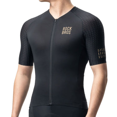 ROCKBROS Men's Short-Sleeve Cycling Jersey Diamond Pattern - Gio's Outdoors -ROCKBROSUSA