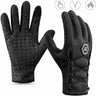 ROCKBROS Cycling Bike Gloves Winter Warm Mittens Touch Screen Windproof Waterproof - Gio's Outdoors -ROCKBROSUSA