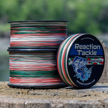 Reaction Tackle Braided Fishing Line - Mexico Camo - NEW - Gio's Outdoors