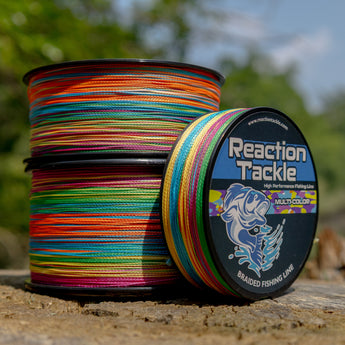 Reaction Tackle Braided Fishing Line - Multi-Color - Gio's Outdoors